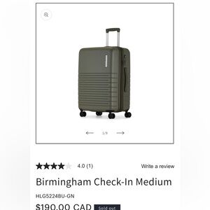 Bugatti Green Birmingham Check-In Medium Suitcase
